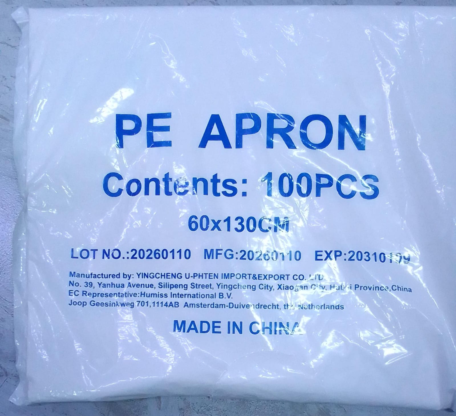 PE Disposable Aprons in Kenya